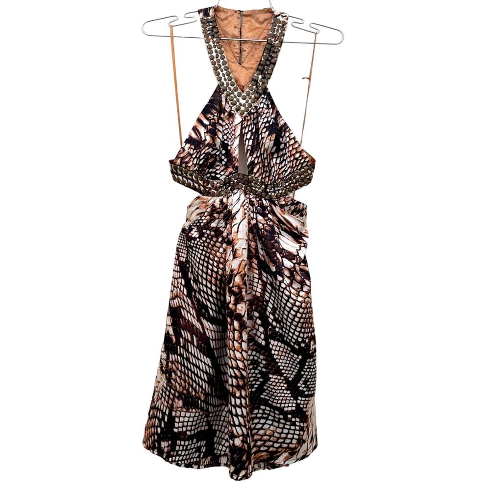 VTG Y2K snakeskin mini dress